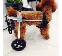 LEONFFS Silla de Ruedas para Perros, Silla de Ruedas para Perros de Compañía, Mediana Y Pequeña, Silla de Ruedas para Perros con Cinturón de Seguridad Móvil, Silla de Ruedas para Perros Ajustables en