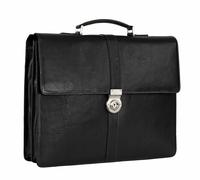 LEONHARD HEYDEN Bergamo Aktenmappe 2 Fächer 6853 Schwarz