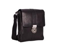 Leonhard Heyden Bergamo Bolsa de hombro Piel natural 20 cm negro