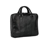 Leonhard Heyden Bergamo Maletín Piel natural 38 cm Compartimento para el portátil negro