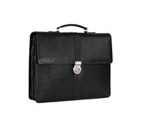 Leonhard Heyden Bergamo Maletín Piel natural 40 cm Compartimento para el portátil negro