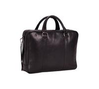 Leonhard Heyden Bergamo Maletín Piel natural 41 cm Compartimento para el portátil negro