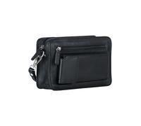 Leonhard Heyden Berlin Bolso hombre Piel natural 22 cm negro