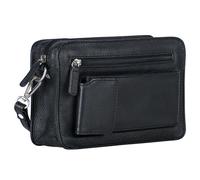 Leonhard Heyden Bolsa de cuero para hombre Berlín 22 cm negro