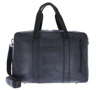 Leonhard Heyden Bolsa de viaje de La Haya de cuero de 50 cm azul