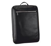 Leonhard Heyden Cuero mochila para el portátil con compartimento para portátil Montreal Business Backpack Black negro