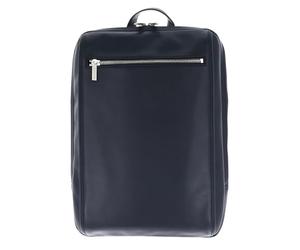 Leonhard Heyden Cuero mochila para el portátil con compartimento para portátil Montreal Business Rucksack 7214 Marineblau azul marino