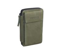 Leonhard Heyden Den Haag Bolso móvil Piel natural 11 cm verde