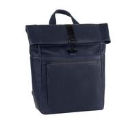 Leonhard Heyden Den Haag Mochila de negocios Piel natural 40 cm Compartimento para el portátil azul