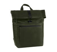 Leonhard Heyden Den Haag Mochila de negocios Piel natural 40 cm Compartimento para el portátil verde