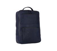 Leonhard Heyden Den Haag Mochila urbana Piel natural 42 cm Compartimento para el portátil azul
