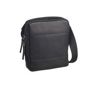 Leonhard Heyden Hamburg Bolsa de hombro Piel natural 16 cm negro