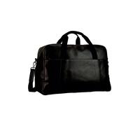 Leonhard Heyden Hamburg Bolsa de viaje fin de semana Piel natural 52 cm negro