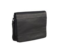 Leonhard Heyden Hamburg Maletín Mensajero Piel natural 32 cm Compartimento para el portátil negro