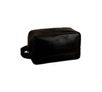 Leonhard Heyden Hamburg Bolsa de aseo Piel 25.5 cm negro