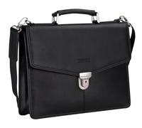 Leonhard Heyden maletín bolso de hombro Hannover Briefcase 1 Compartment Black negro