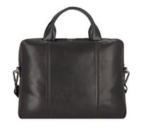 Leonhard Heyden Maletín Roma de piel 38 cm Compartimento para el portátil negro