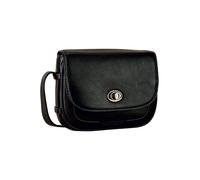 Leonhard Heyden Nizza Bolsa de hombro Piel natural 20 cm negro