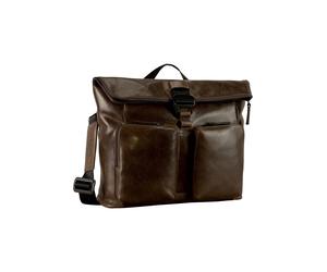 Leonhard Heyden Porto Bolsa de hombro Piel natural 32 cm marrón