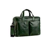 Leonhard Heyden Porto Maletín Piel natural 39 cm verde