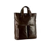 Leonhard Heyden Porto Mochila de negocios Piel natural 40 cm marrón