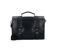 Leonhard Heyden Roma Maletín Piel natural 39 cm Compartimento para el portátil negro