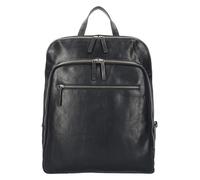 Leonhard Heyden Roma Mochila de negocios Piel natural 40 cm Compartimento para el portátil negro