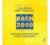 Leonhardt - Les Cantates sacrées BWV 194 & 195 ( coll. Bach 2000 )