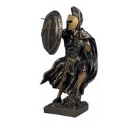 Leonidas con flechas griego rey espartano guerrero fundido estatua de mármol escultura acabado bronce