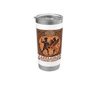 Leónidas Rey de Esparta Guerrero Épico Grecia Antigua Vaso térmico de acero inoxidable de doble pared