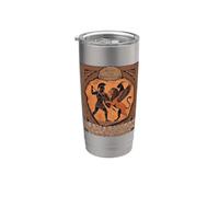Leónidas Rey de Esparta Guerrero Épico Grecia Antigua Vaso térmico de acero inoxidable de doble pared