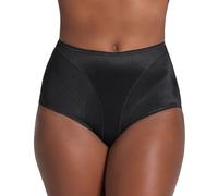 Leonisa Ropa Interior de Estilo clásico con Control de Abdomen para Mujer, Ropa Interior con Faja integrada, Negro - Bragas de Corte Alto, XXL