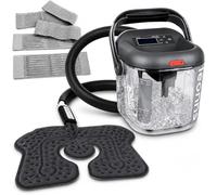 LEONNS Máquina de terapia de frío con almohadilla flexible universal | Sistema de crioterapia de hielo para rodilla, hombro, espalda, cadera y más (máquina + almohadilla universal)