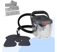 LEONNS Máquina de terapia de frío con almohadilla flexible universal | Sistema de crioterapia de hielo para rodilla, hombro, espalda, cadera y más (máquina + almohadilla universal)