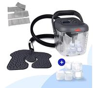 LEONNS Máquina de terapia fría con almohadilla flexible universal | Sistema de crioterapia de hielo para rodilla, hombro, espalda, cadera y más (universal + cubo de hielo)