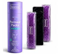 LEONNS Paquetes de hielo perineal reutilizables para posparto, 3 paquetes de hielo posparto con mangas de satén suave, almohadillas de hielo para alivio posparto con funcionalidad de bolsa caliente o