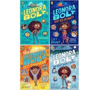 Leonora Bolt Secret Inventor Series Collection 4 Books Set By Lucy Brandt (Secret Inventor, Deep Sea Calamity, Eco Engineer & The Great Gadget Games)
