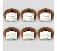 Leonora by Permin - 6 ovillos de lana de seda de mohair (15 camellos)