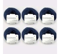 Leonora by Permin - 6 ovillos de lana de seda de mohair (19 navy)