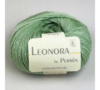 Leonora by Permin - Hilo de lana de seda (34 verde)