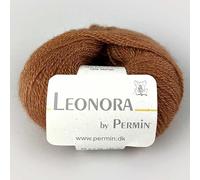Leonora by Permin - Hilo de lana de seda de mohair (15 camellos)