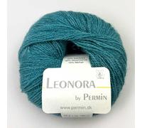 Leonora by Permin - Hilo de mohair de seda noble (27 petróleo)