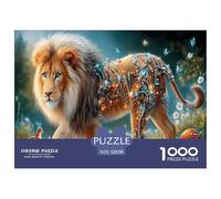 LeónPuzzle Imposible,desafío for Adults Flores Silvestres Entretenimiento Creativo 1000 Piezas Obra De Arte De Juego De para Adultos Y Niños 52x38cm/1000pcs