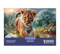 LeónPuzzle Imposible,desafío for Adults Frost Entretenimiento Creativo 1000 Piezas Obra De Arte De Juego De para Adultos Y Niños A Partir De 12 Años 70x50cm/1000pcs