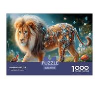 LeónPuzzles Imposible,desafío para Adultos Flores Silvestres Entretenimiento Creativo 1000 Piezas Obra De Arte De Juego De para Adultos Y Niños A Partir De 12 Años 70x50cm/1000pcs