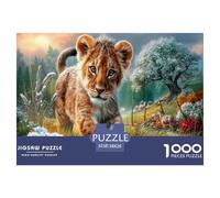 LeónRompecabezas Imposible,desafío para Adultos Frost Entretenimiento Creativo 1000 Piezas Obra De Arte De Juego De para Adultos Y Niños 38x26cm/1000pcs