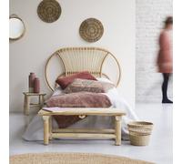 Leontie - Cabecero de ratán de 120 cm H 100 x B 120 x T 6 cm