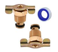 LEONTOOL 1/4" Válvula de drenaje del compresor de aire 2 piezas 1/4" NPT Conexión de manguera de aire, válvula de drenaje del tanque de aire Adaptador de tubería de agua