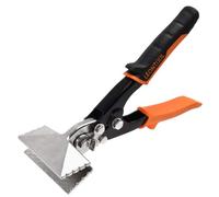 LEONTOOL 3 pulgadas Sheet Metal Hand Seamer Herramientas de encofrado de chapa de mandíbula recta con mango TPR ergonómico, pinzas de metal resistente para doblar, engarzar y aplanar metales