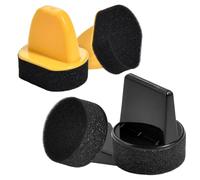 LEONTOOL 4 aplicadores de esponja, aplicadores de espuma para zapatos, esponja aplicadora de esmalte de zapatos para herramienta de brillo y pulido de cuero, cepillo de espuma para zapatos, botas